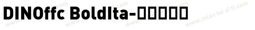 DINOffc BoldIta字体转换